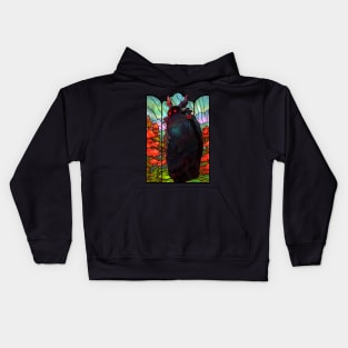 Glass Stained Mothman Kids Hoodie